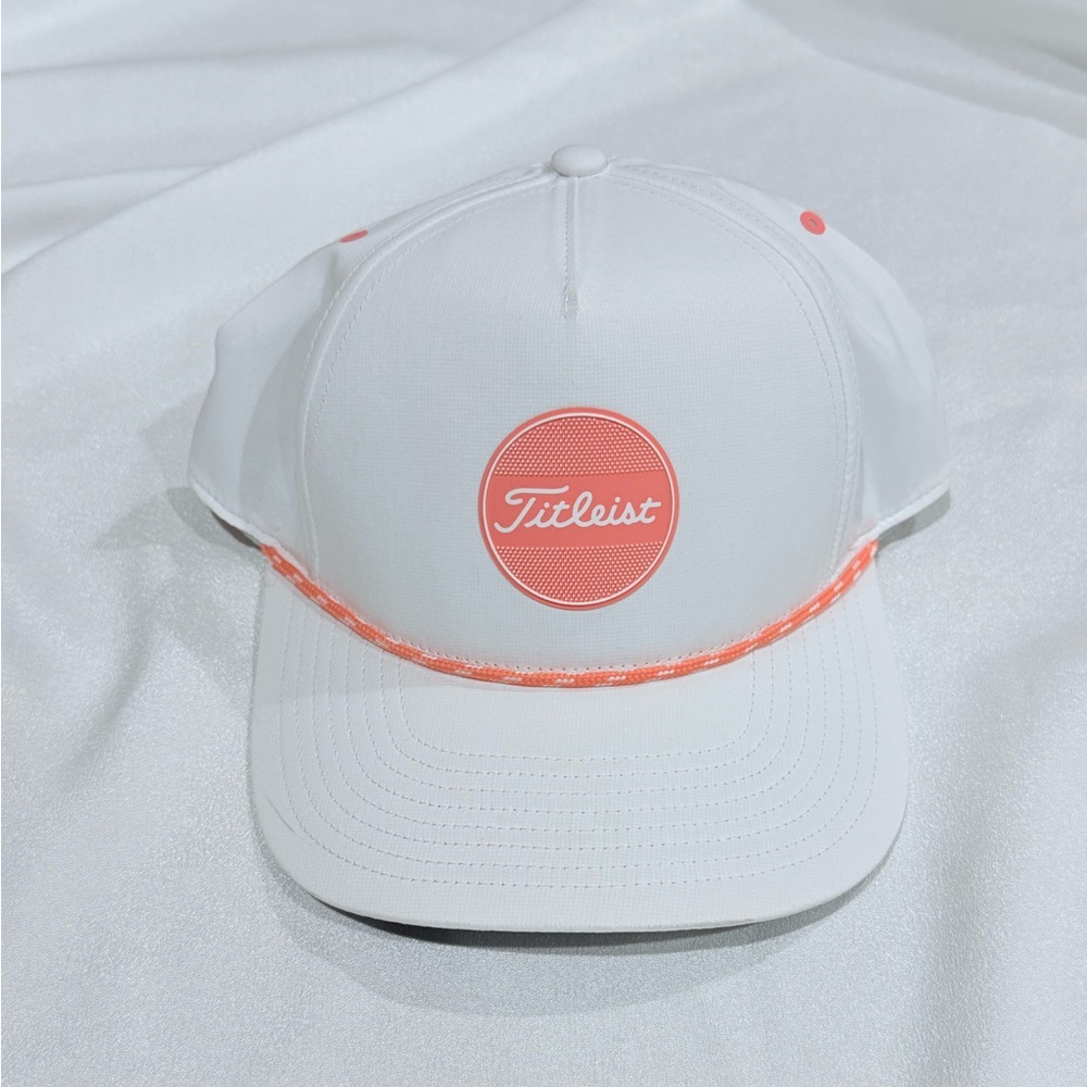 Titleist White Cap with Pink Details